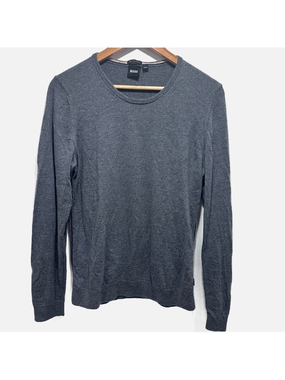 BOSS Women Charcoal Crewneck Sweater Size XL